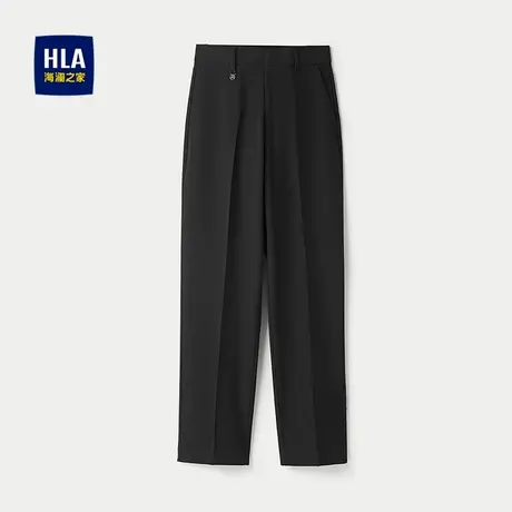 HLA/海澜之家商务西裤2025春秋新款锥形半松紧腰修身裤子女装商品大图