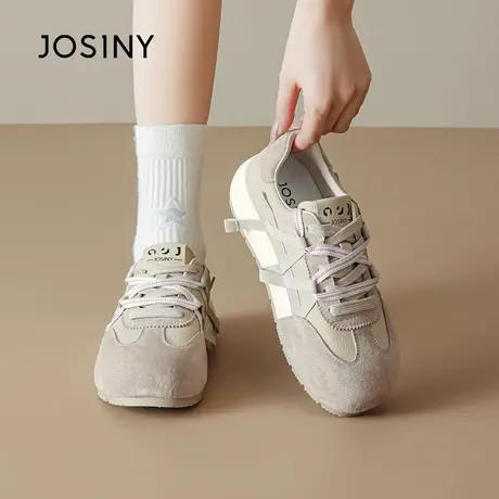 卓诗尼百搭复古德训鞋女款2025新款舒适休闲小白鞋软底运动板鞋商品大图