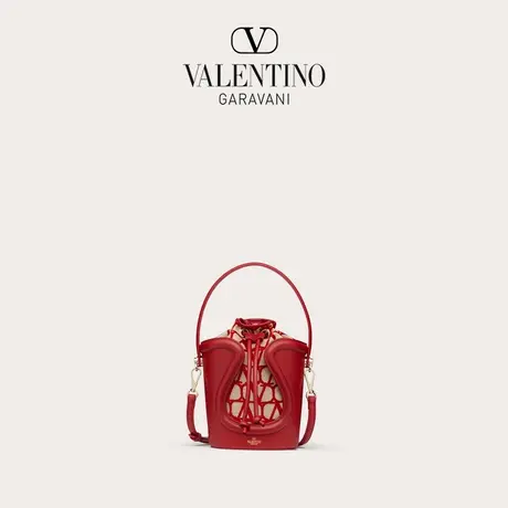 【季末优惠】【线上限定】华伦天奴VALENTINO女士V标志印花水桶包商品大图