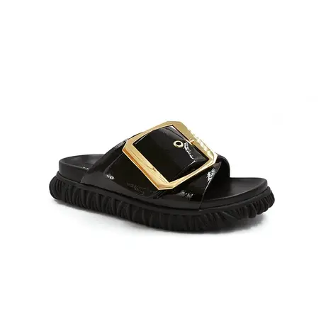 VME/舞魅2023夏季新款露趾大扣饰设计感纹理厚底外穿休闲拖鞋凉鞋商品大图