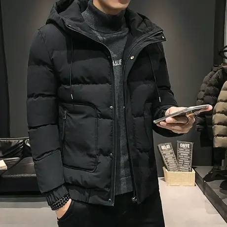 棉衣男冬季外套加厚潮牌ins冬天棉袄2024年新款羽绒棉服短款连帽图片