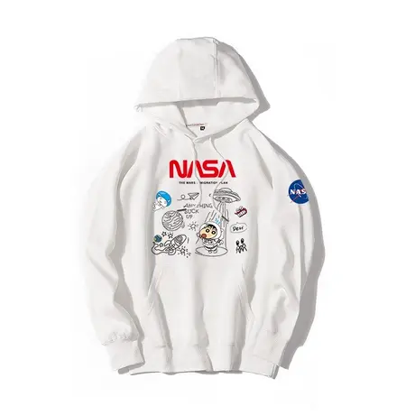 秀洛官方旗舰店nasa蜡笔小新联名衣服宇航员联名上衣男士卫衣秋季商品大图