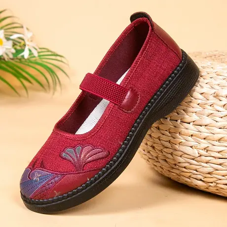 老北京布鞋女奶奶鞋新款春季鞋子老人老年人妈妈鞋女款老太太女鞋商品大图