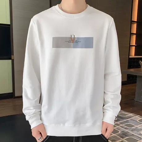 春秋装长袖t恤男士潮流2023新款宽松打底衫男衣服ins卫衣春装上衣商品大图