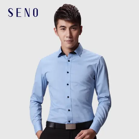 衬衫男长袖修身商务休闲韩版潮流帅气职业正装免烫灰色春季衬衣男图片