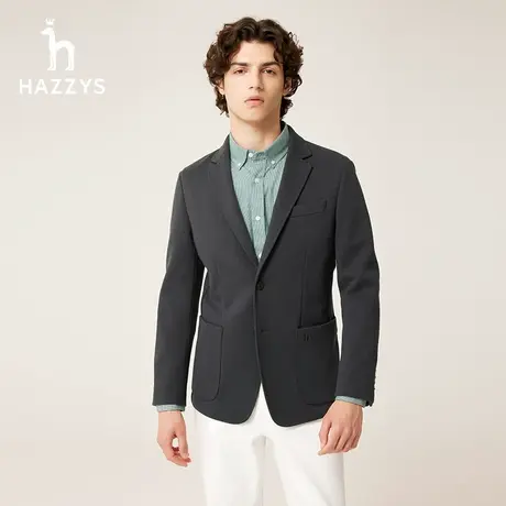 【商场同款】Hazzys哈吉斯秋冬季新品男士西服上衣商务休闲便西男图片