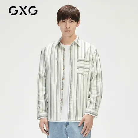 【新款】GXG男装 秋季男时尚百搭长袖衬衫GHC103001C图片