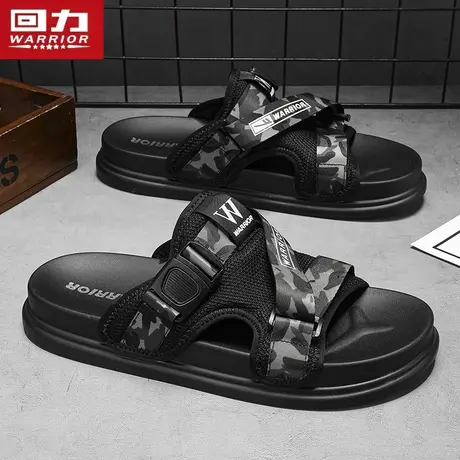 回力凉鞋男款夏季外穿防滑运动开车两用拖鞋厚底耐磨越南沙滩凉拖商品大图