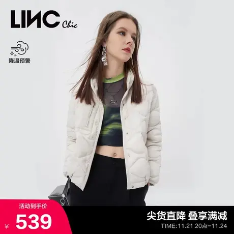 LINCCHIC金羽杰羽绒服女简约短款轻薄羽绒服外套女Y22801132图片