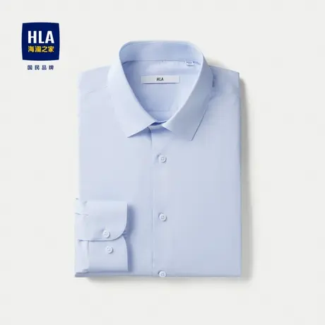 HLA/海澜之家条纹长袖正装衬衫24春夏新款尖领舒微弹易打理衬衣男图片