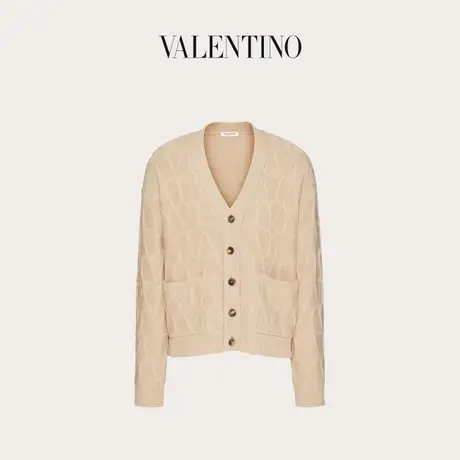 【新年礼物】华伦天奴VALENTINO男士V标志羊毛开衫商品大图