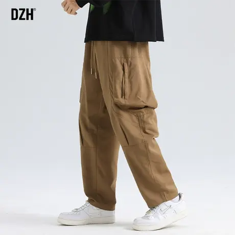 男士机能工装裤子男款春季美式直筒休闲长裤2024新款运动裤男宽松商品大图