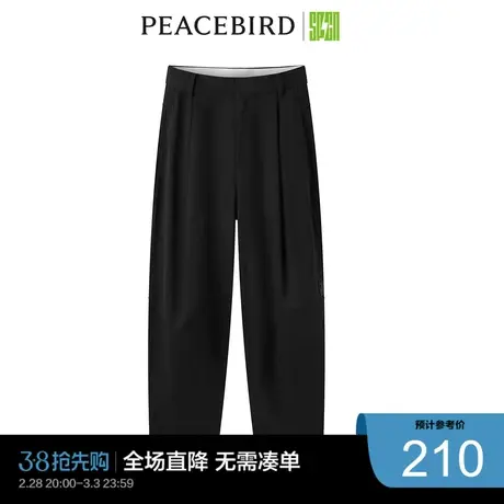太平鸟奥莱休闲潮流SPCN廓形长裤图片