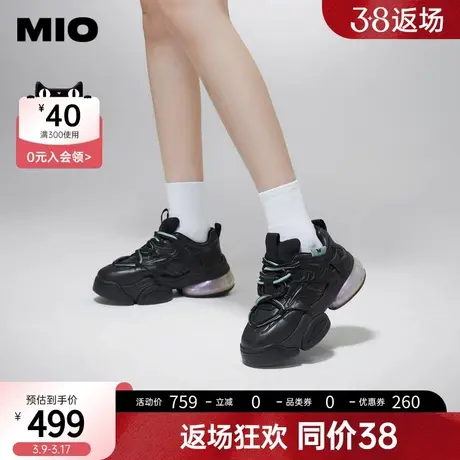 MIO米奥秋冬时尚休闲鞋机能潮流舒适增高老爹鞋女商品大图