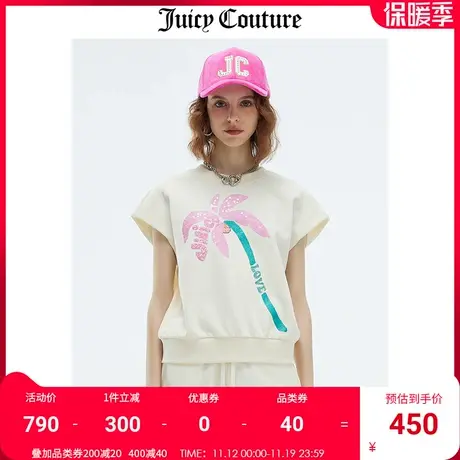 Juicy Couture橘滋T恤女2023夏季新款美式运动休闲辣妹无袖上衣商品大图