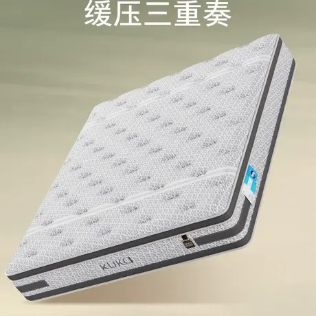 顾家家居温控面料3D记忆棉酒店席梦思独袋轻音独立弹簧床垫M6006商品大图