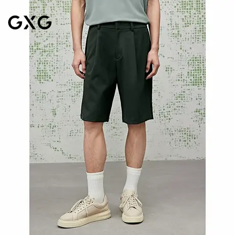 [商场同款]GXG男装 宽松阔腿西裤短裤五分裤25夏新品G25X222033图片