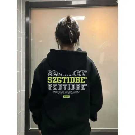 连帽外套卫衣女秋冬加绒加厚美式复古宽松oversize小众设计感上衣商品大图