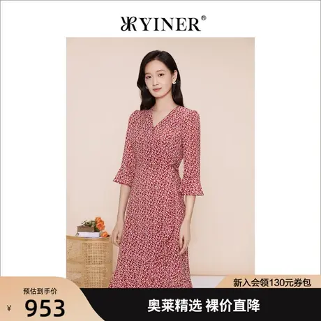 YINER音儿女装2023春季新款高级感连衣裙图片