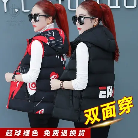 女士羽绒棉马甲女秋冬马夹2023年新款背心外穿女款小个子冬季冬款商品大图