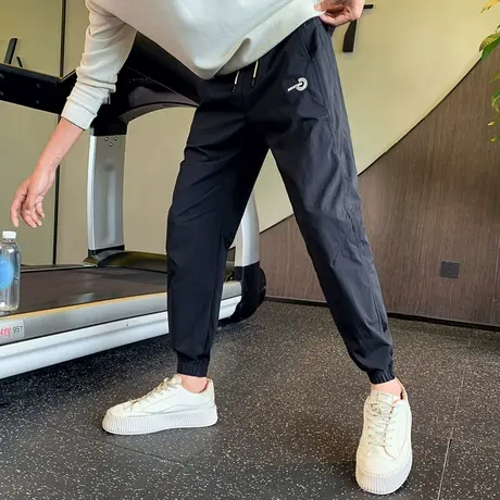 春秋季男士个性休闲裤潮流轻薄束脚运动裤2023新款宽松百搭哈伦裤商品大图