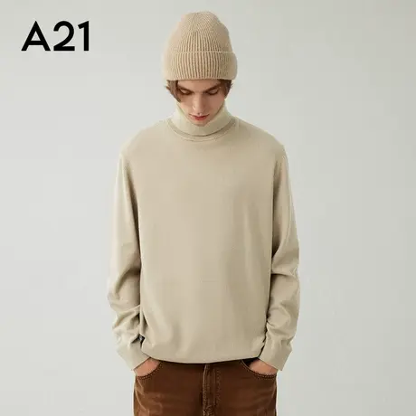 A21男装内搭上衣高领毛衣秋冬打底衫长袖针织衫男士毛衫商品大图