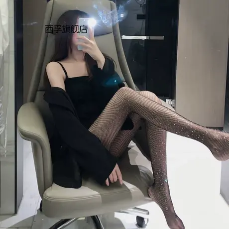 黑丝袜 带钻丝袜透肤超级薄防勾丝丝袜连裤袜不掉档菠萝袜图片