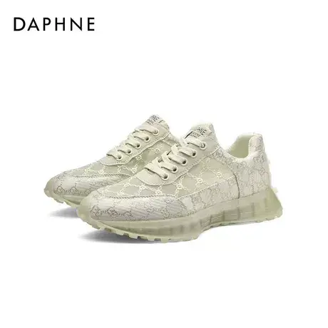 Daphne/达芙妮品牌单鞋2023新款厚底女鞋夏季透气百搭休闲阿甘鞋商品大图