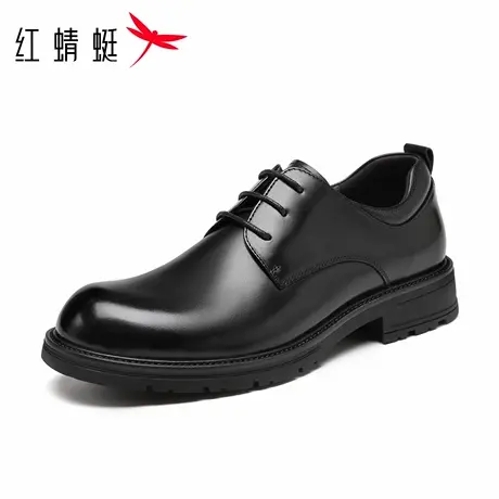 红蜻蜓男鞋秋冬季新款鞋子男士休闲大头皮鞋男商务正装真皮德比鞋商品大图