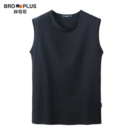 胖哥哥大码休闲胖子肥佬背心男士宽松加肥加大运动加大号无袖衫商品大图