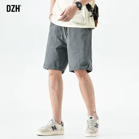 男士纯棉工装短裤男夏季薄款灰色五分裤男裤2023年新款跑步速干裤商品大图