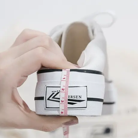 厚底帆布鞋女2020年秋季新款爆款ulzzang百搭休闲内增高小白鞋子商品大图