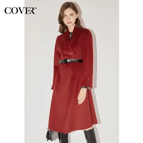 【昕怡粉丝专享】恩裳COVER冬季连衣裙式100%羊毛毛呢大衣商品大图