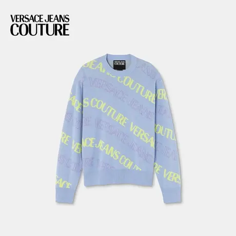 【春夏新品】VERSACE JEANS COUTURE 男士Logowave提花套头衫商品大图