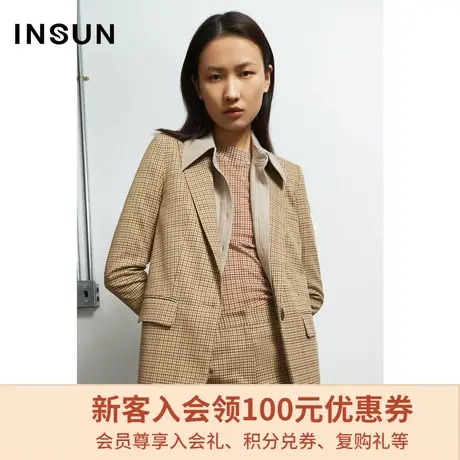 恩裳秋季商场同款气质轻商务职场别致有型立体挺括西装图片