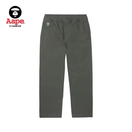 Aape旗舰店男装春夏猿颜徽章宽松薄款休闲长裤A654XXK商品大图