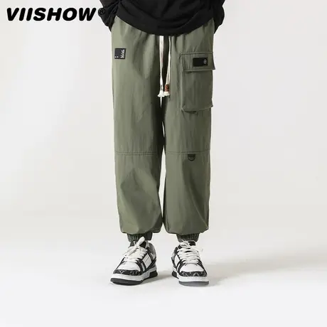 VIISHOW美式伞兵裤秋季裤子男户外休闲登山运动长裤冲锋裤工装裤商品大图