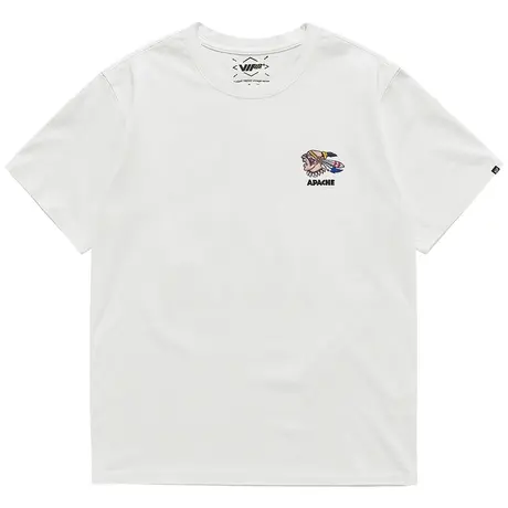 VIP短袖t恤男2023新款纯棉打底衫宽松刺绣vintage美式体恤ins潮牌商品大图