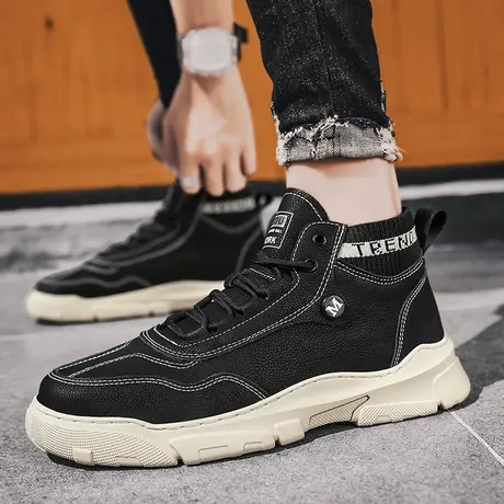 雨鞋男款夏季时尚钓鱼鞋厨房防滑鞋劳保工作鞋中筒雨靴男士防水鞋商品大图