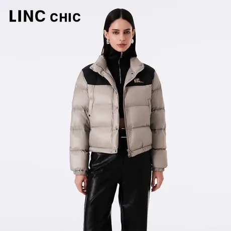 LINCCHIC金羽杰轻薄羽绒服女2023年秋季新款酷感超轻短款箱型外套商品大图