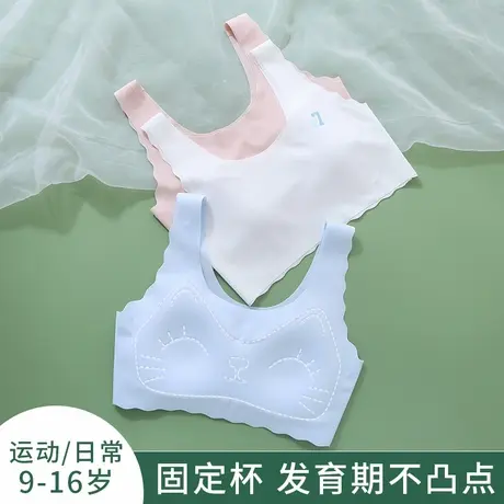 女童内衣发育期小学生二阶段无痕儿童小背心夏季薄款初中少女文胸商品大图