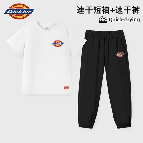 Dickies童装男童夏装套装儿童凉感速干两件套男孩夏季短袖t恤潮A图片