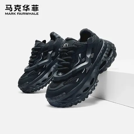 马克华菲男鞋夏季透气老爹鞋男款网红轮胎鞋网面运动休闲增高潮鞋商品大图