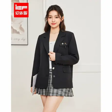 IEF/爱依服【微胖】大码女装2025秋季新款韩系风通勤气质百搭西装图片