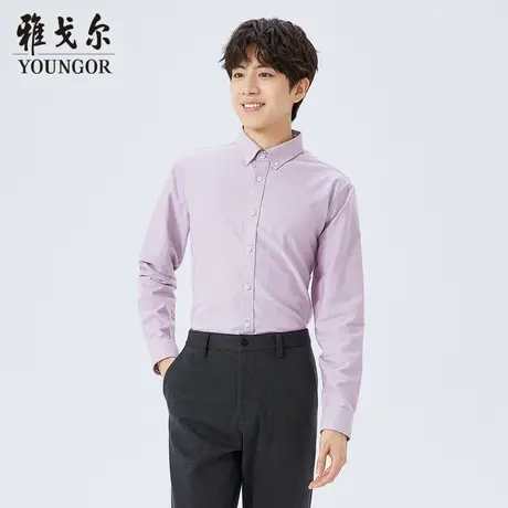 雅戈尔奥莱 商场同款男士长袖衬衫秋冬新款官方商务休闲长袖衬衫商品大图