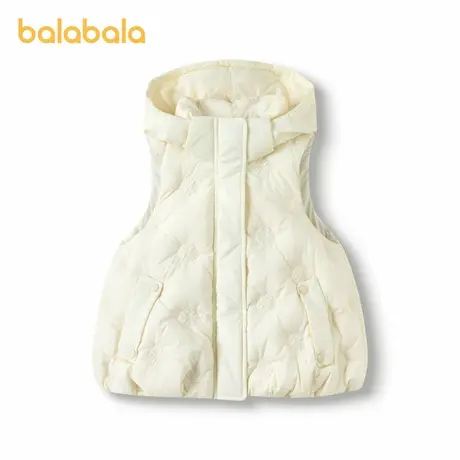 【premium】巴拉巴拉高端线冬季鹅绒服女童连帽保暖俏皮羽绒马甲图片