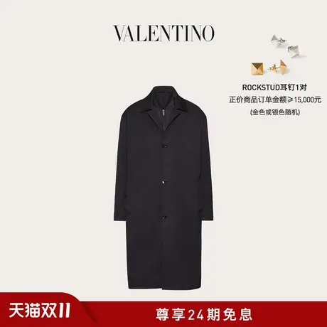 【新品】华伦天奴VALENTINO男士橡胶 V DETAIL 尼龙大衣图片