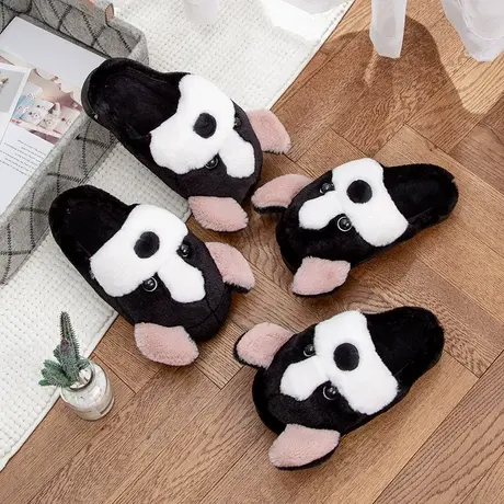 棉拖鞋女2024新款冬季卡通卧室家居保暖厚底防滑休闲包跟毛绒鞋图片