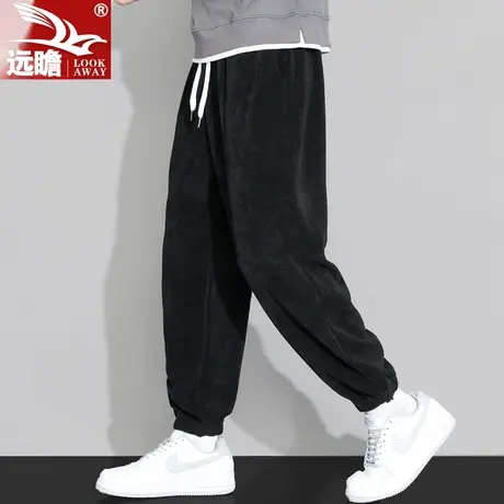 秋季男士裤子宽松束脚运动卫裤男生春秋款潮牌大码休闲长裤子男款商品大图