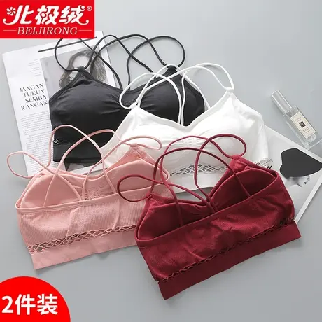 夏季抹胸内衣防走光聚拢裹胸式打底吊带小背心美背交叉带网红爆款商品大图